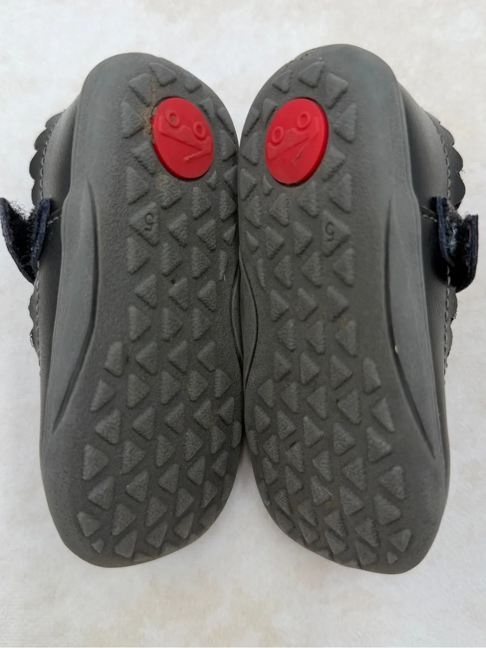 See Kai Run Black Toddler Mary Jane Shoes with Scalloped Edge